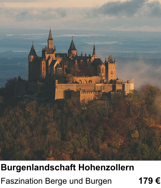 Kompakter Foto-Workshop rund um Burgenlandschaft Hohenzollern: Faszination Berge und Burgen