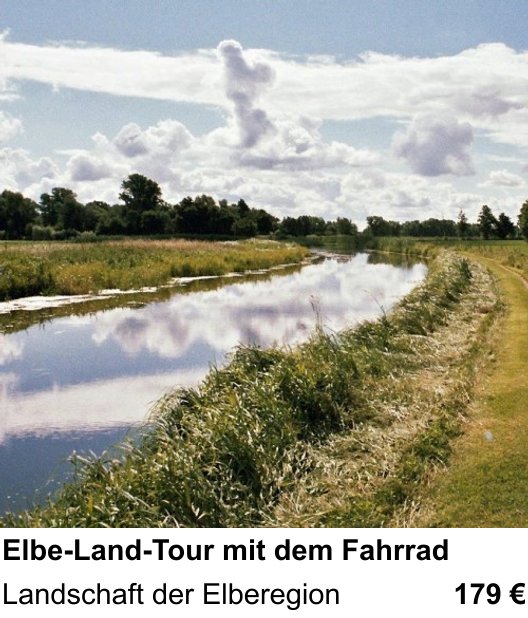 Kompakter Foto-Workshop rund um Elbe-Land-Tour mit dem Fahrrad: Landschaft der Elberegion