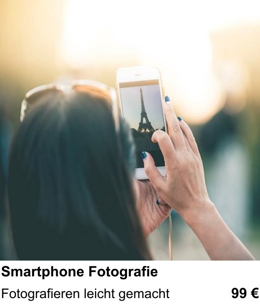 Kreativer Fotoworkshop Smartphone Fotografie in Kiel
