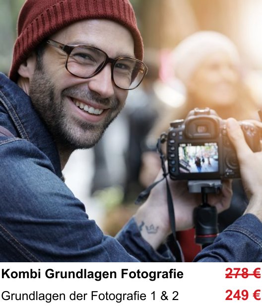 Kreativer Fotoworkshop Grundlagen Fotografie kompakt in Kiel